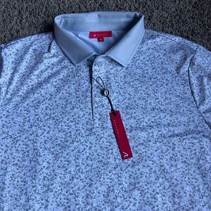 Redvanly Gray Golf Polo Shirt 4 Way Stretch Performance North Oaks Golf Club XL